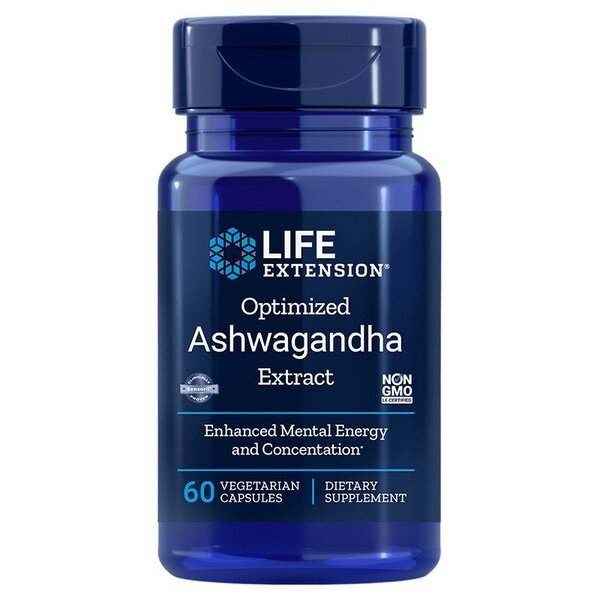 Life Extension Optimized Ashwagandha Extract - 60 vcaps