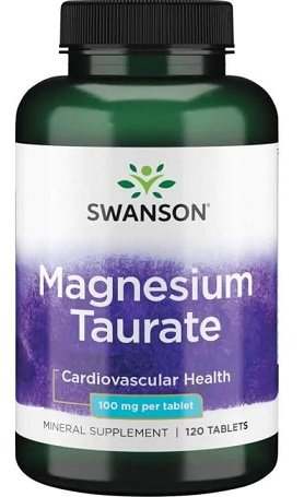 Swanson Magnesium Taurate, 100mg - 120 tablets