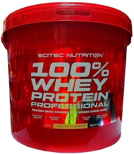 SciTec 100% Whey Protein Professional, Vanilla - 5000 grams