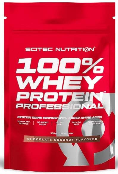 SciTec 100% Whey Protein Professional, Chocolate Coconut (EAN 5999100021877) - 500 grams