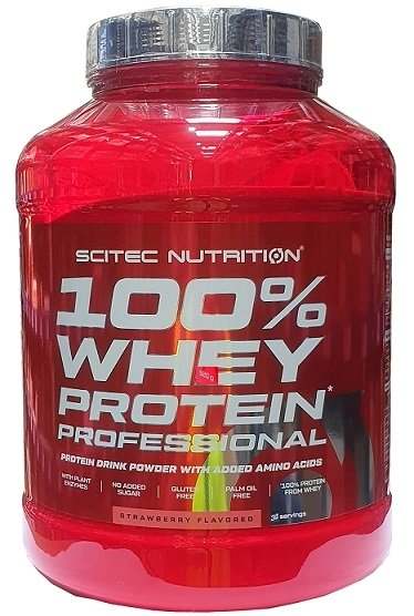 SciTec 100% Whey Protein Professional, Strawberry (EAN 5999100021686) - 920 grams