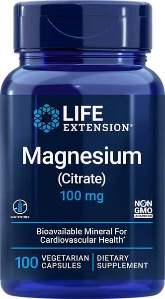 Life Extension Magnesium (Citrate), 100mg - 100 vcaps