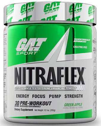 GAT Nitraflex Advanced, Green Apple - 285 grams