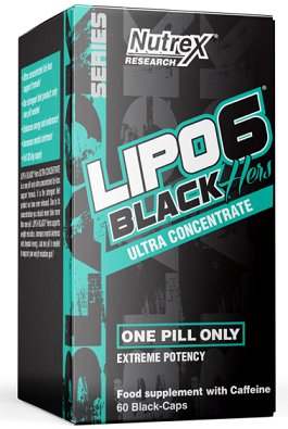 Nutrex Lipo-6 Black Hers Ultra Concentrate with Caffeine - 60 caps