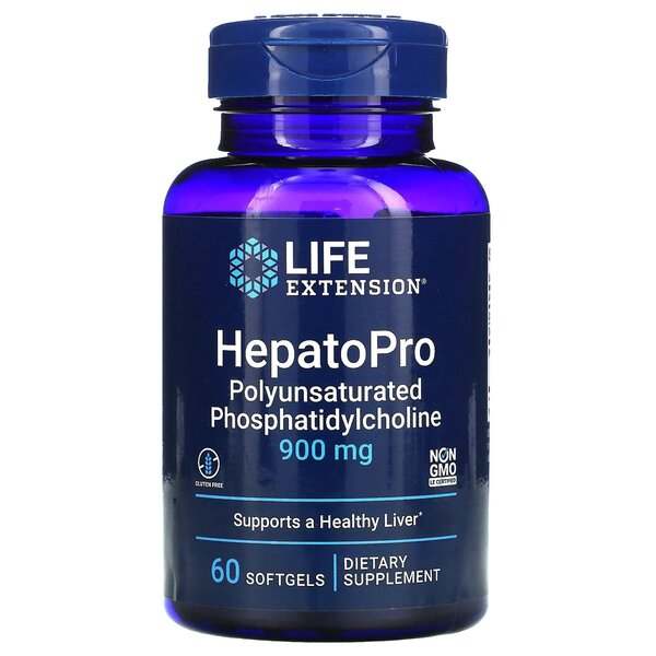 Life Extension HepatoPro Polyunsaturated Phosphatidylcholine, 900mg - 60 softgels