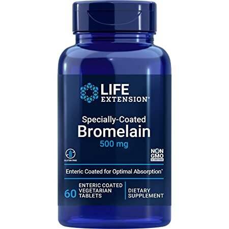 Life Extension Specially-Coated Bromelain, 500mg - 60 enteric coated vegetarian tabs