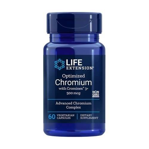 Life Extension Optimized Chromium with Crominex 3+, 500mcg - 60 vcaps