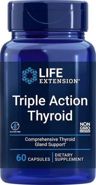 Life Extension Triple Action Thyroid - 60 caps