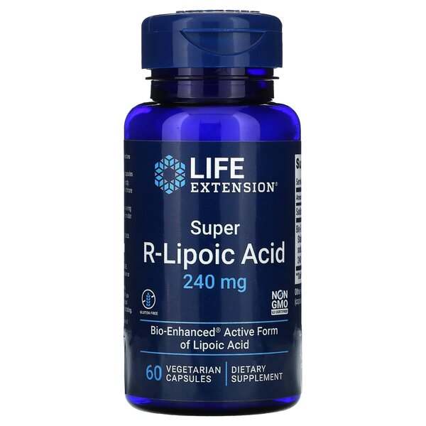 Life Extension Super R-Lipoic Acid, 240mg - 60 vcaps