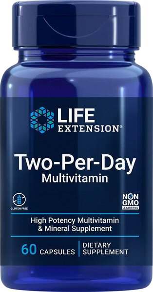 Life Extension Two-Per-Day, Multivitamin - 60 caps