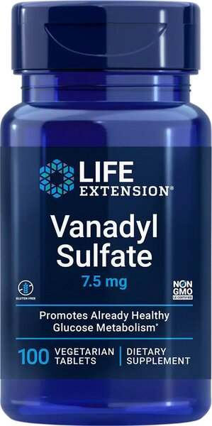 Life Extension Vanadyl Sulfate, 7.5mg - 100 vegetarian tabs