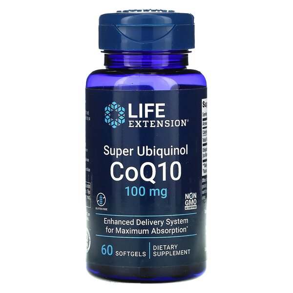 Life Extension Super Ubiquinol CoQ10, 100mg - 60 softgels