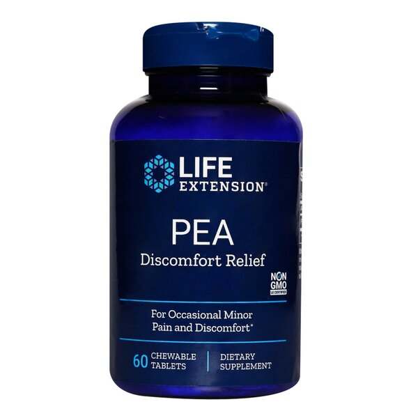 Life Extension PEA Discomfort Relief - 60 chewable tablets