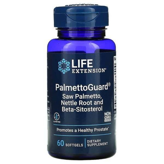 Life Extension PalmettoGuard Saw Palmetto/Nettle Root with Beta-Sitosterol - 60 softgels