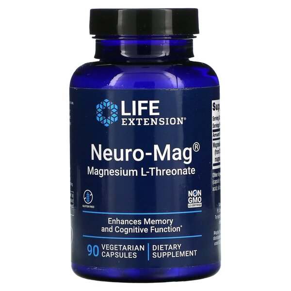 Life Extension Neuro-Mag Magnesium L-Threonate - 90 vcaps