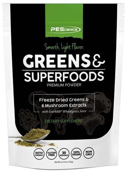 PEScience Greens & Superfoods, Unflavored - 195 grams