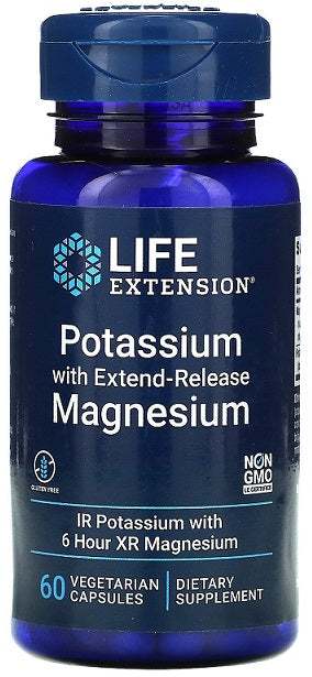 Life Extension Potassium with Extend-Release Magnesium - 60 vcaps