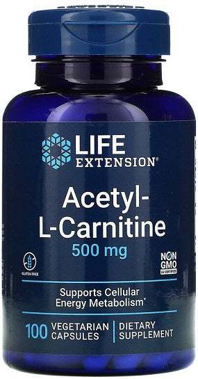 Life Extension Acetyl-L-Carnitine, 500mg - 100 vcaps