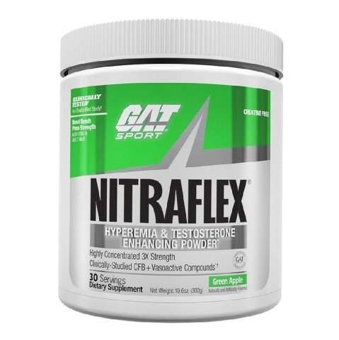 GAT Nitraflex Classic, Green Apple - 300 grams