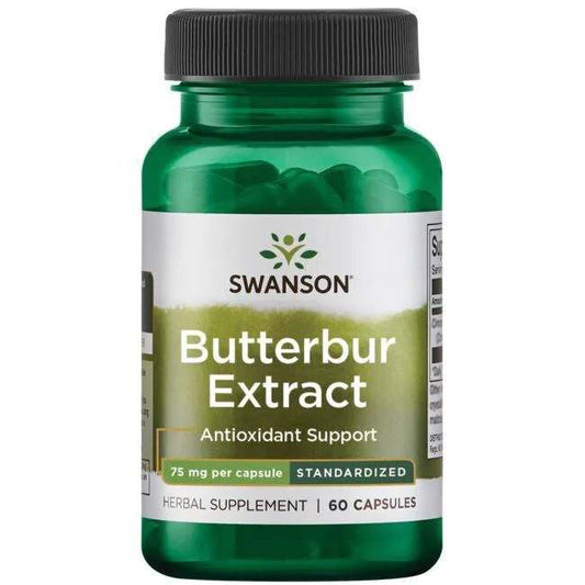 Swanson Butterbur Extract, 75mg - 60 caps