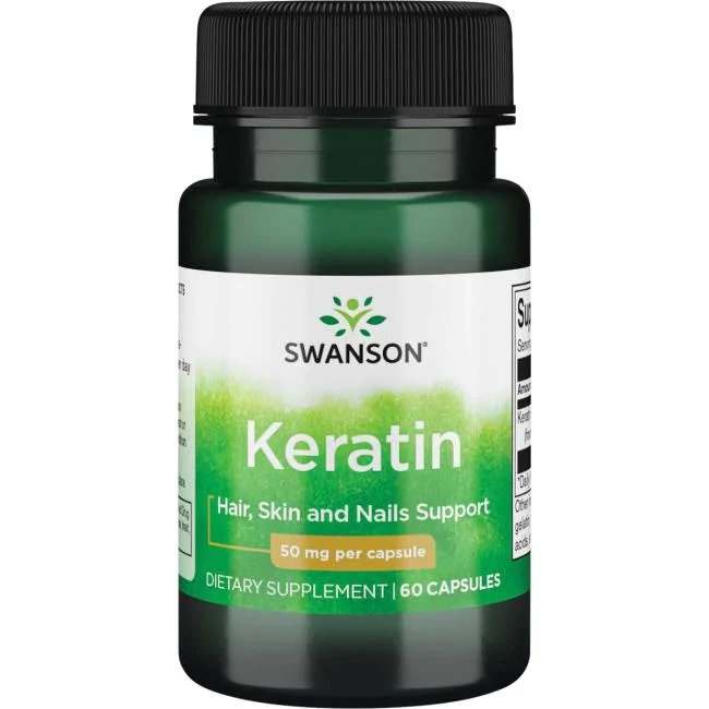 Swanson Keratin, 50mg - 60 caps