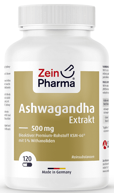 Zein Pharma Ashwagandha Extract, 500mg - 120 caps