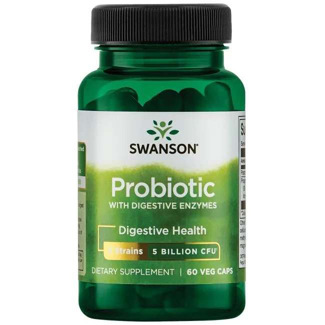 Swanson Probiotic with Digestive Enzymes - 60 vcaps