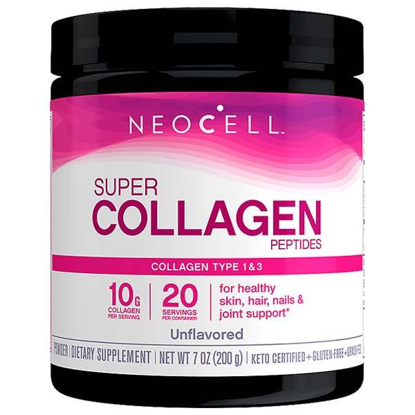 NeoCell Super Collagen Peptides Type 1 & 3, Unflavored - 200 grams