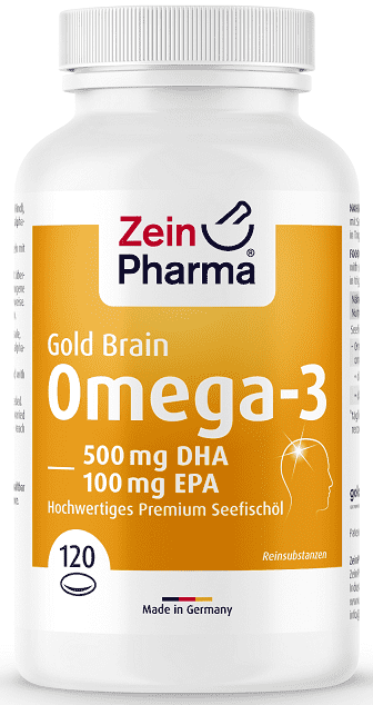 Zein Pharma Omega-3 Gold - Brain Edition - 120 softgels