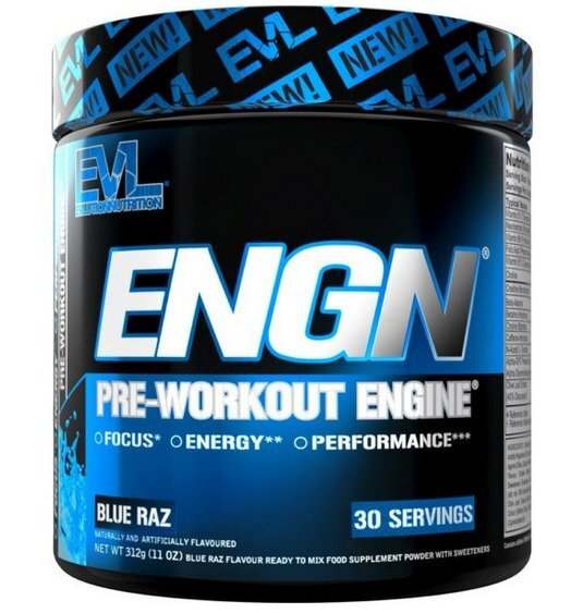 EVLution Nutrition ENGN, Blue Raz - 312 grams