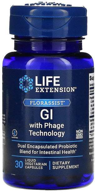 Life Extension Florassist GI with Phage Technology - 30 liquid vcaps