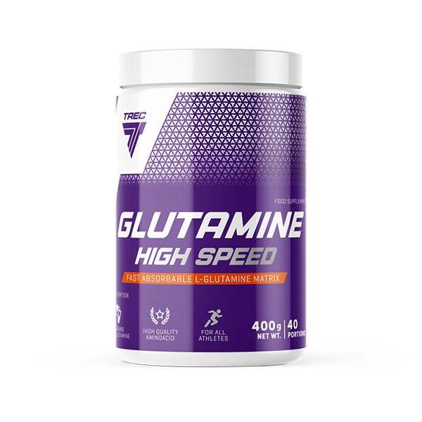 Trec Nutrition Glutamine High Speed, Cherry-Blackcurrant - 400 grams