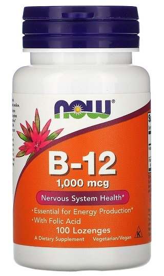 NOW Foods Vitamin B-12, 1000mcg - 100 lozenges