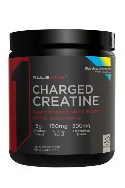 Rule One Charged Creatine, Blue Razz Lemonade (EAN 837234108765) - 270 grams