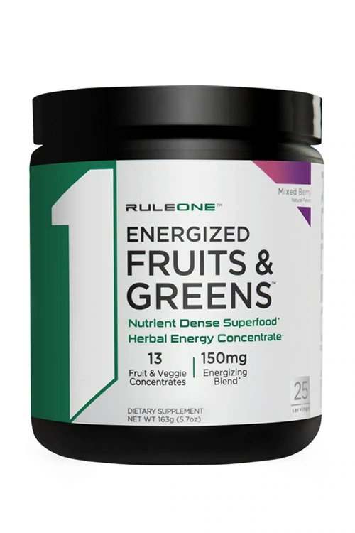 Rule One Energized Fruits & Greens, Mixed Berry - 163 grams