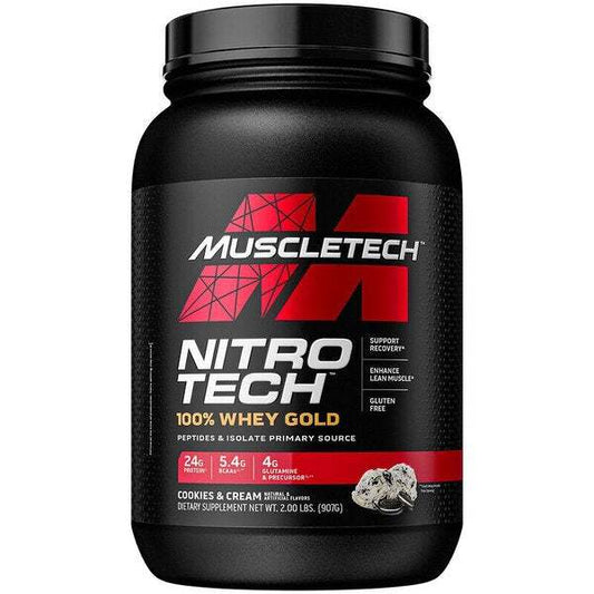 MuscleTech Nitro-Tech 100% Whey Gold, Cookies & Cream (EAN 631656710441) - 907 grams