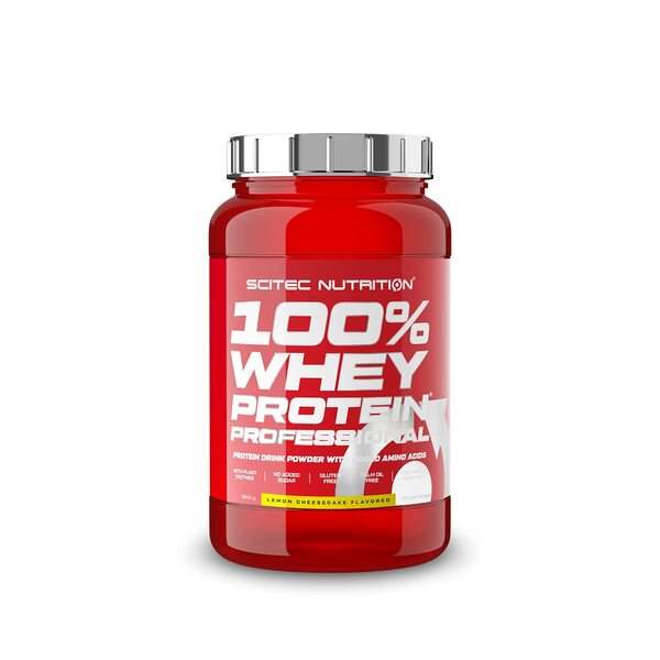 SciTec 100% Whey Protein Professional, Lemon Cheescake - 920 grams