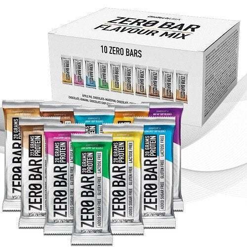 BioTechUSA Zero Bar, KIT Flavour Mix - 10 x 50g