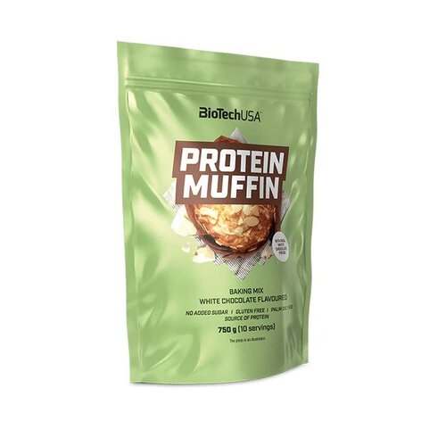 BioTechUSA Protein Muffin, White Chocolate - 750 grams