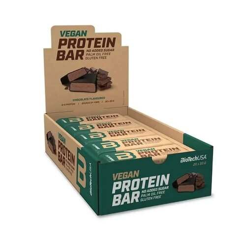 BioTechUSA Vegan Protein Bar, Chocolate - 20 x 50g