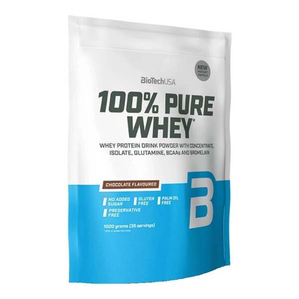 BioTechUSA 100% Pure Whey, Black Biscuit - 1000 grams