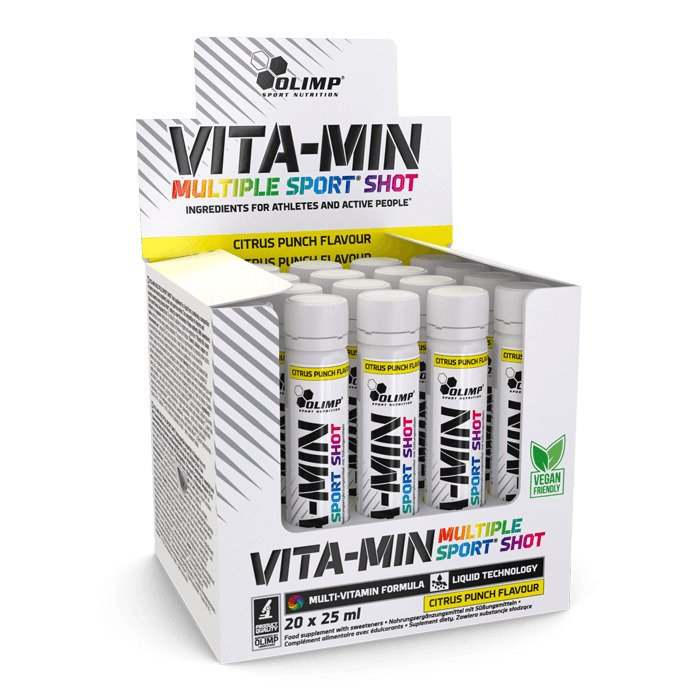 Olimp Nutrition Vita-Min Multiple Sport Shot, Citrus Punch - 20 x 25 ml.