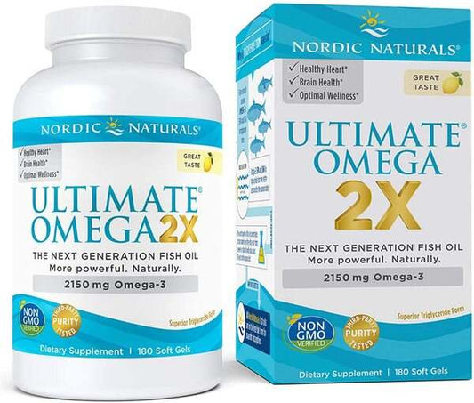 Nordic Naturals Ultimate Omega 2X, 2150mg Lemon - 180 softgels