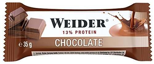 Weider Carbohydrate & Protein Bar, Chocolate - 24 x 35g