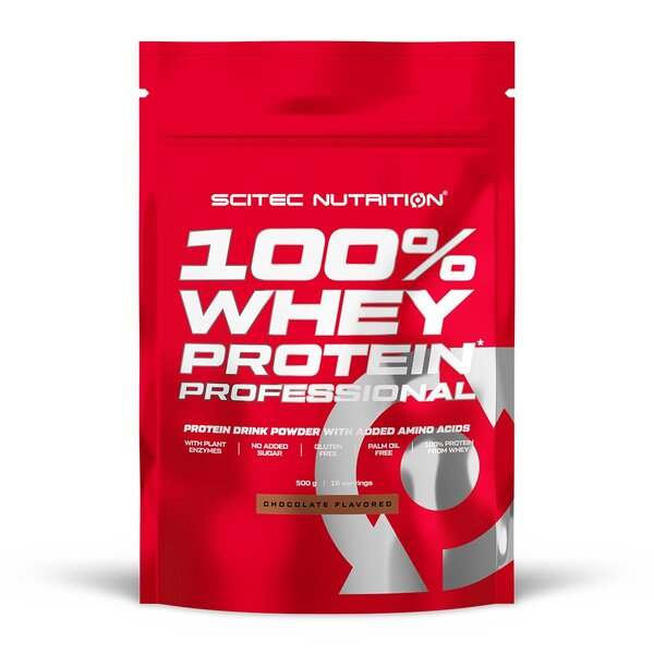 SciTec 100% Whey Protein Professional, Chocolate - 500 grams