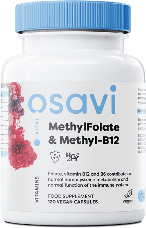 Osavi MethylFolate & Methyl-B12 - 120 vegan caps