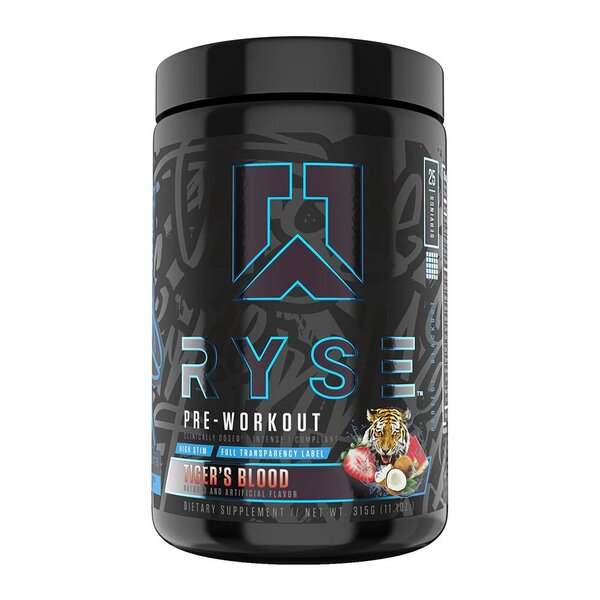 RYSE Pre-Workout - Project Blackout, Tiger's Blood - 315 grams