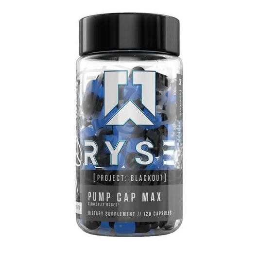 RYSE Pump Cap Max - Project Blackout - 120 caps