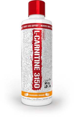 5% Nutrition Liquid L-Carnitine 3150 - Legendary Series, Mandarin Orange - 473 ml.