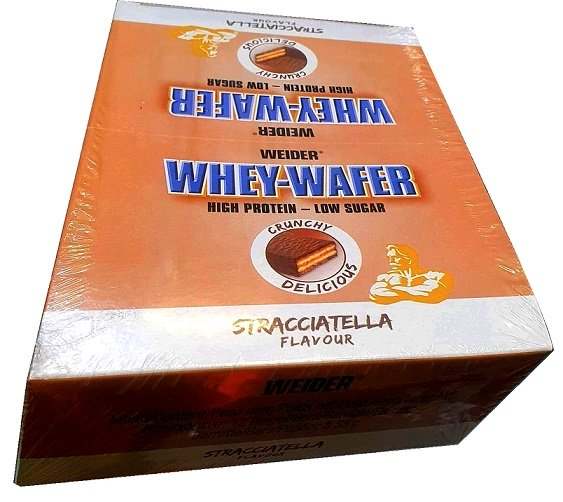 Weider Whey-Wafer, Stracciatella - 12 x 35g